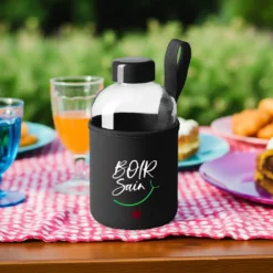Gourde en verre personnalisée