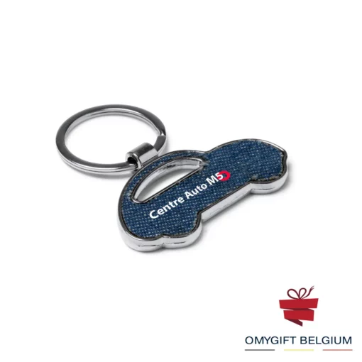 Porte-clé en jeans personnalisé