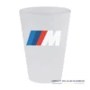 Gobelet personnalisé réutilisable en plastique PP 5 Gobelet plastique personnalisé réutilisable blanc givre