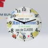 horloge personnalisée pour maîtresse